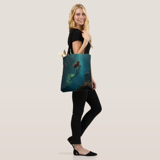 Mermaid's Dream Fantasy Art Underwater Scene Tasche (Am Model)
