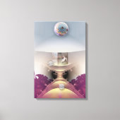 Mermaid's Dream, Fantasy Digital Art Canvas Print Leinwanddruck (Vorderseite)