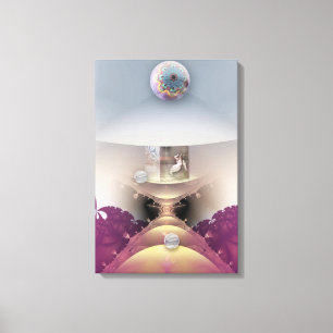 Mermaid's Dream, Fantasy Digital Art Canvas Print Leinwanddruck