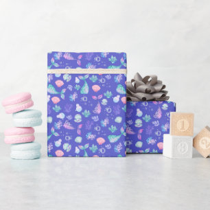 Mermaids Dream on Blue Geschenkpapier