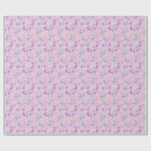 Mermaids Dream on Light Pink Geschenkpapier (Flach)