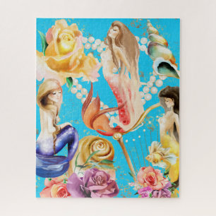 Mermaid's Dream Romantic Floral Puzzle