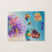 MERMAID'S, FISH, WAVES & SCHÖNE FARBEN PUZZLE (Horizontal)