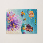 MERMAID'S, FISH, WAVES & SCHÖNE FARBEN PUZZLE (Horizontal)