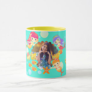Mermaids Foto Aqua Tasse