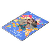 Mermaids Foto Blue Notizblock (Linke Seite)