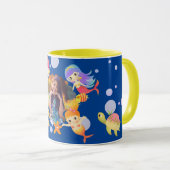 Mermaids Foto Blue Tasse (VorderseiteRechts)