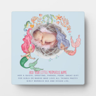 Mermaids FOTO New Baby Fotoplatte