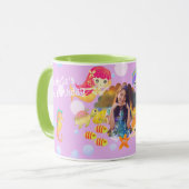 Mermaids Foto Pink Tasse (Vorderseite Links)