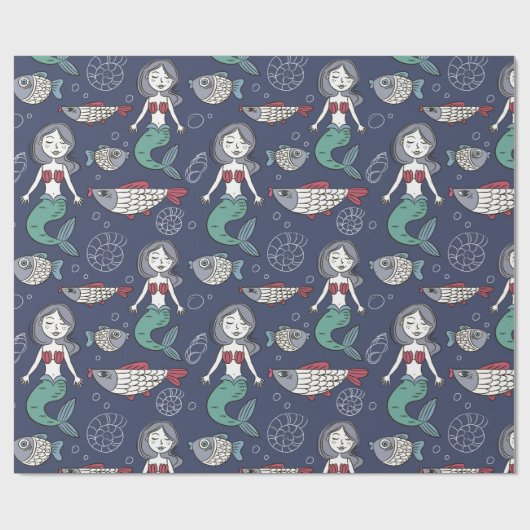 Mermaids Geschenkpapier (Flach)