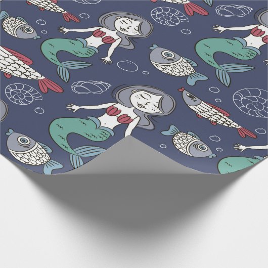 Mermaids Geschenkpapier (Ecke)