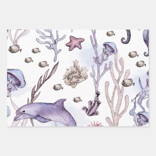 Mermaids Geschenkpapier Set (Vorderseite 2)