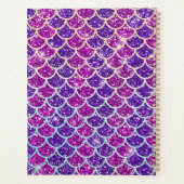 Mermaids Glitzer Illustration mit Schwanz Scales Planer (Rückseite)