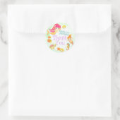 Mermaids Green Runder Aufkleber (Tasche)