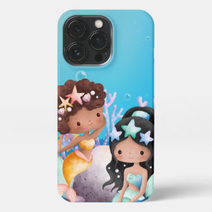 Mermaids iPhone 13 Pro Slim Fit Case, Glossy Hülle