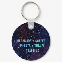 Mermaids + Kaffee + Pflanze Galaxy Design Schlüsse