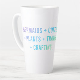Mermaids + Kaffee + Pflanze + Reisen + Crafting Milchtasse