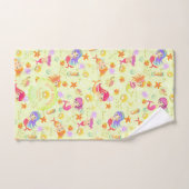 Mermaids Lemon Green Badhandtuch Set (Handtuch)