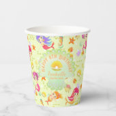 Mermaids Lemon Green Pappbecher (Vorderseite)