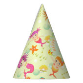 Mermaids Lemon Green Partyhütchen (Links)
