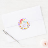 Mermaids Lila Runder Aufkleber (Umschlag)