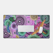 Mermaids Love Parrots Schreibtischunterlage (Tastatur & Maus)