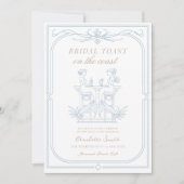 Mermaids & Martinis Coastal Junggeselinnen-Abschie Einladung (Vorderseite)