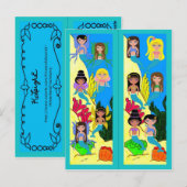 Mermaids & Merfaeries Postcard Lesezeichen Postkarte (Vorne/Hinten)