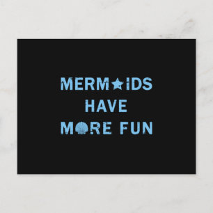 Mermaids Mermaid Girl Sea Funny Birthday Geschenk  Postkarte