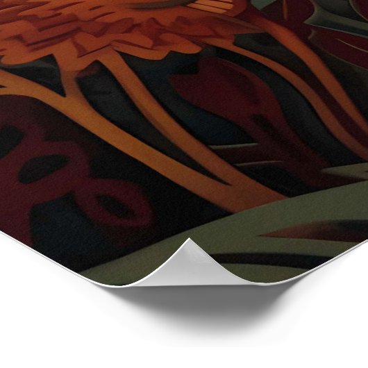 Mermaids mit 3D-Effekt-Papier schneiden Poster (Ecke)