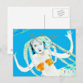 Mermaids mit Dreadlocks Thunder_Cove Postkarte (Vorne/Hinten)