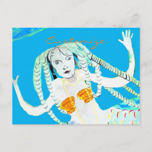 Mermaids mit Dreadlocks Thunder_Cove Postkarte