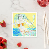 Mermaids mit Dreadlocks Thunder_Cove Serviette (Beispiel)