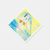 Mermaids mit Dreadlocks Thunder_Cove Serviette (Ecke)