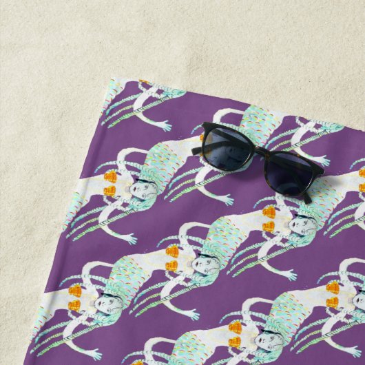 Mermaids mit Dreadlocks Thunder_Cove Strandtuch (Beispiel)