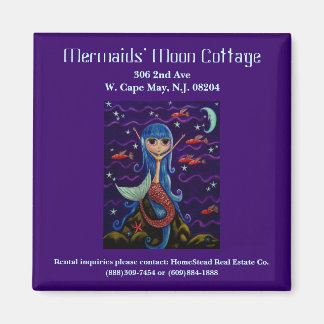 Mermaid's Moon Hütte Business Card Magnet