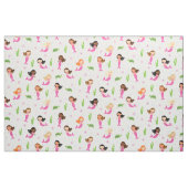 Mermaids Multiracial Pink Fabric Stoff (Fat Quarter (45,7 x 55,9 cm))