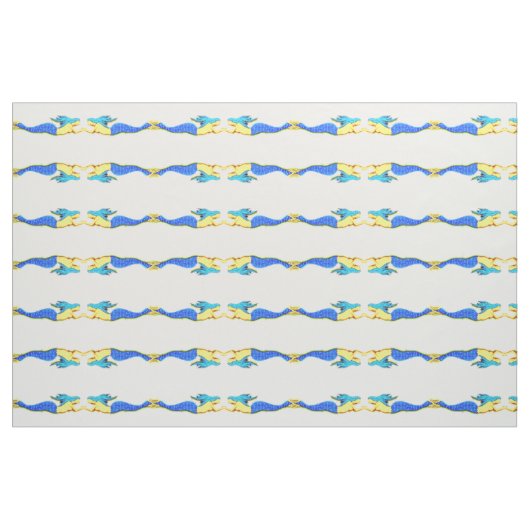 Mermaids-Muster #2 des blauen Schwanzes Stoff (Fat Quarter (45,7 x 55,9 cm))