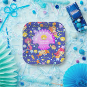 Mermaids Navy Blue Pappteller (Party)