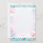 Mermaids nur Geburtstagsparty Einladung (Rückseite)