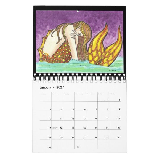 Mermaids of 2011 Fantasy Illustration Art Kalender (Jan 2027)