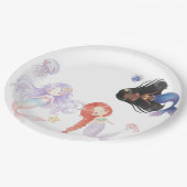 Mermaids Paper Plate Pappteller (Schrägansicht)
