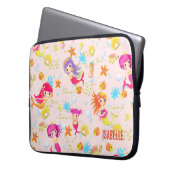 Mermaids Peach Laptopschutzhülle (Vorderseite Links)