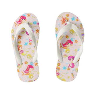 Mermaids Peach Pink Kinderbadesandalen