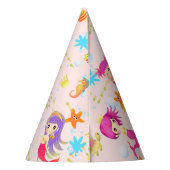 Mermaids Peach Pink Partyhütchen (Rückseite)