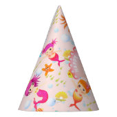 Mermaids Peach Pink Partyhütchen (Links)
