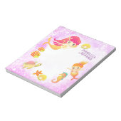 Mermaids Pink Notizblock (Rotiert)