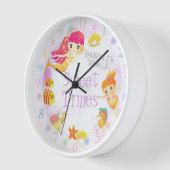 Mermaids Pink Uhr (Winkel)