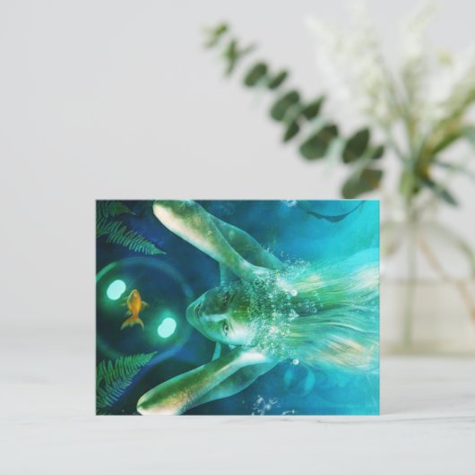 Mermaids Postcard Postkarte (Stehend Vorderseite)