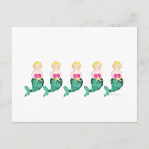 Mermaids Postcard Postkarte